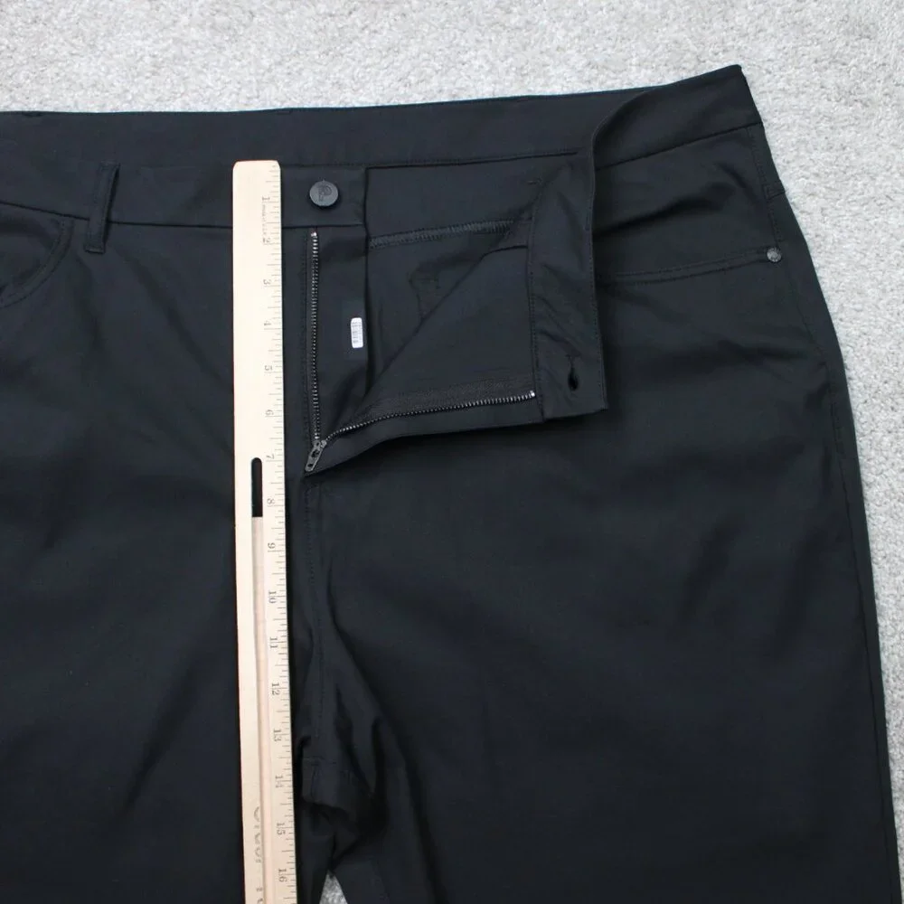 Public Rec Pants Mens 44x30 Black Gamechanger Performance Polyester Straight Leg